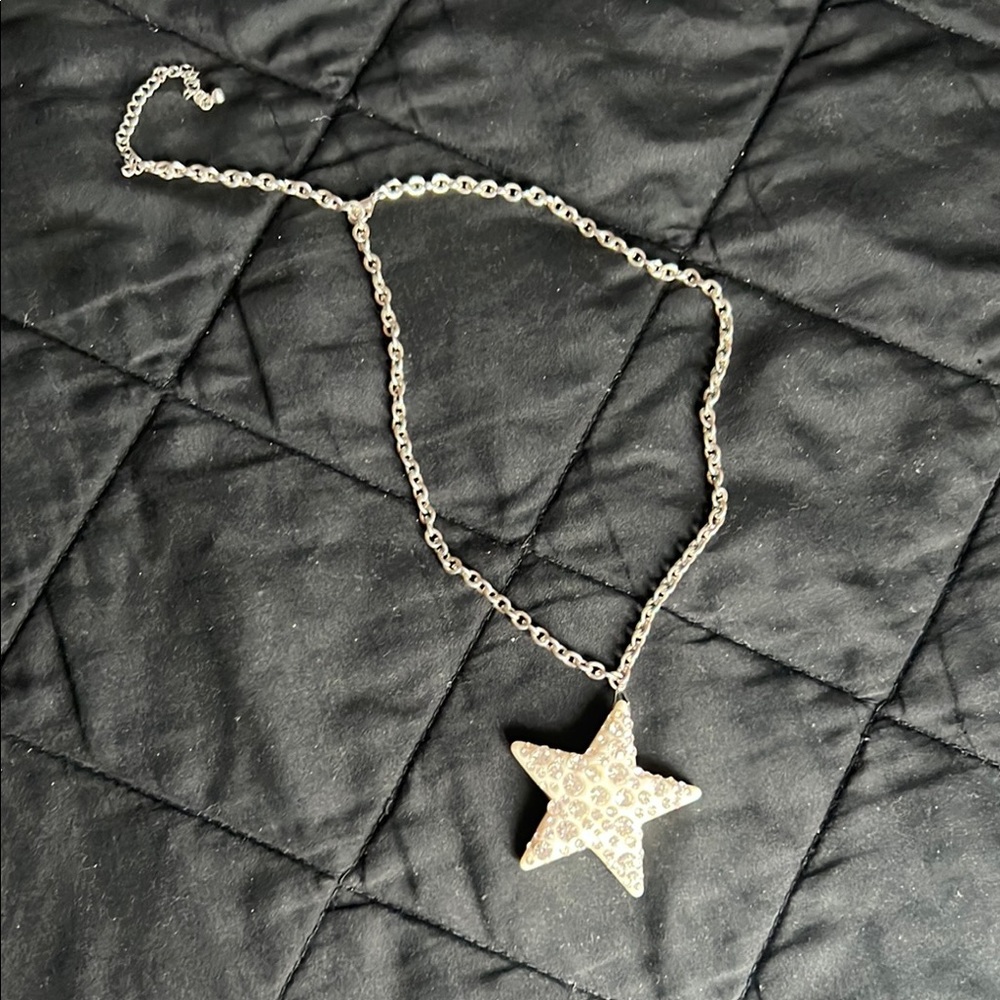 Silver Star Pendant Necklace